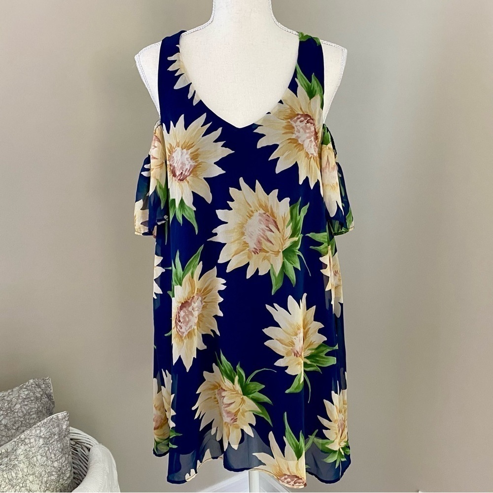Show Me Your Mumu Birdie Sunflower Dreams Ruffle Dress XS - Picture 3 of 16
